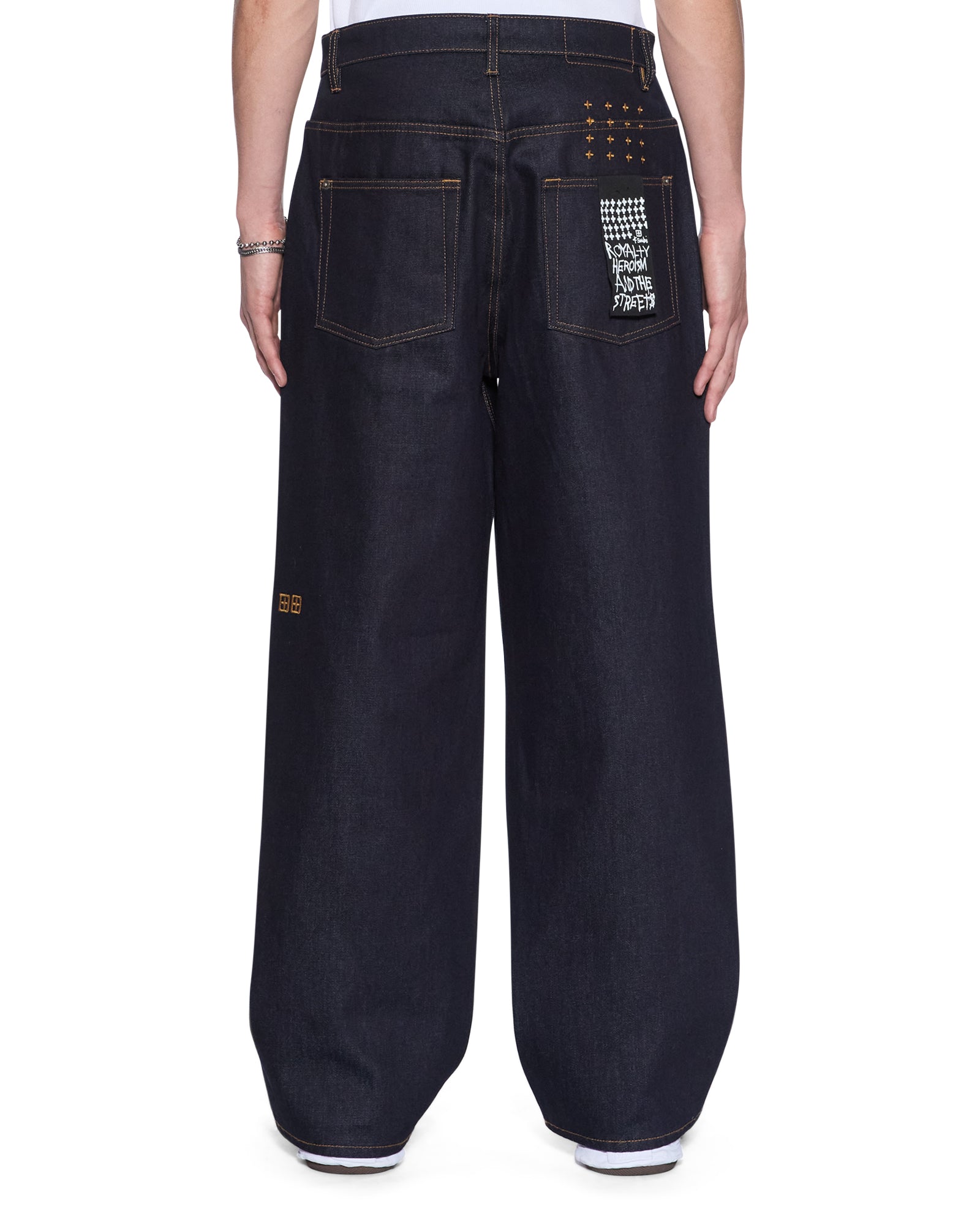 Mens Maxx Raw Blue Baggy Denim Jeans - Image 4