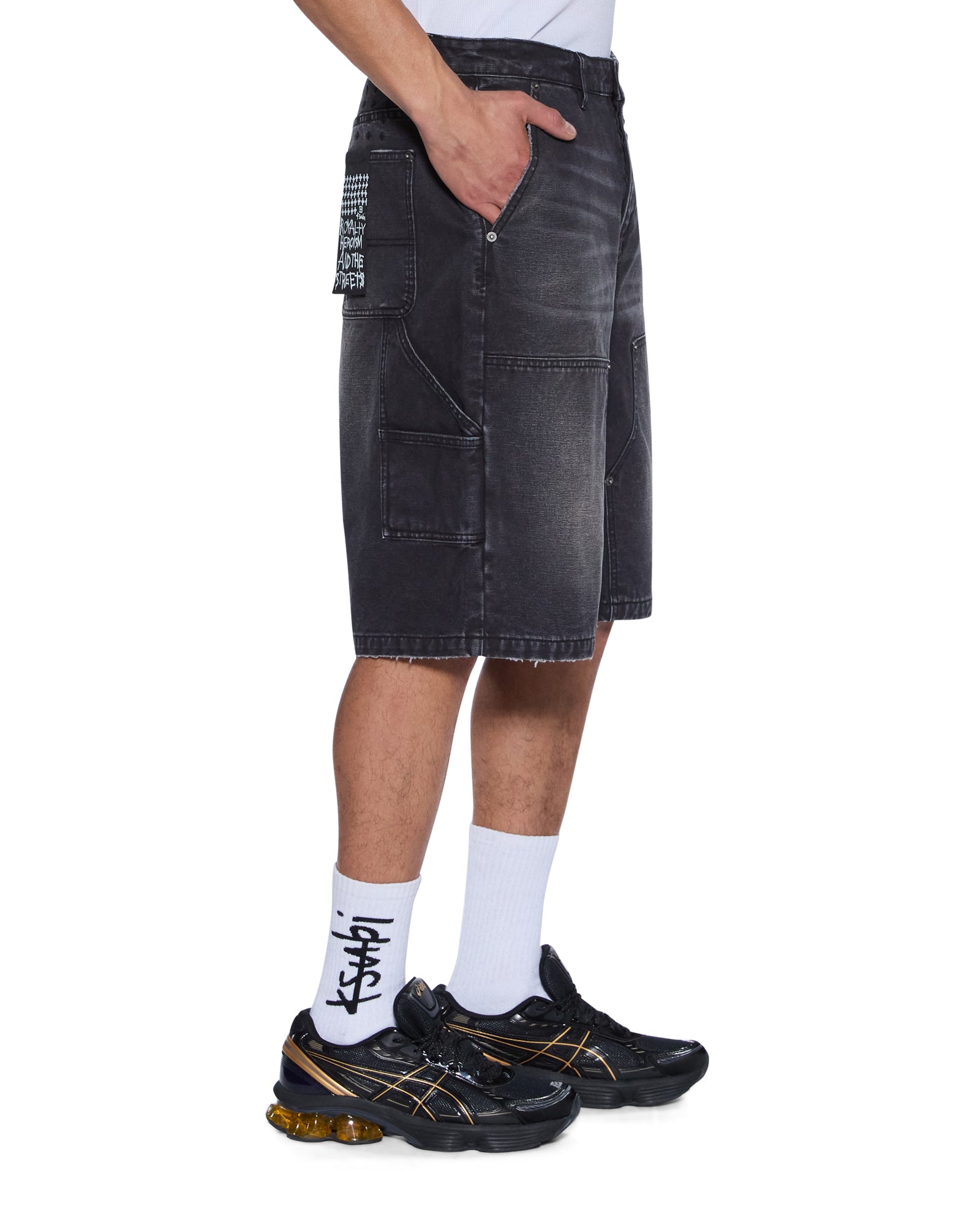 Mens Operator Short Powder Grey Walkshorts - Image 2