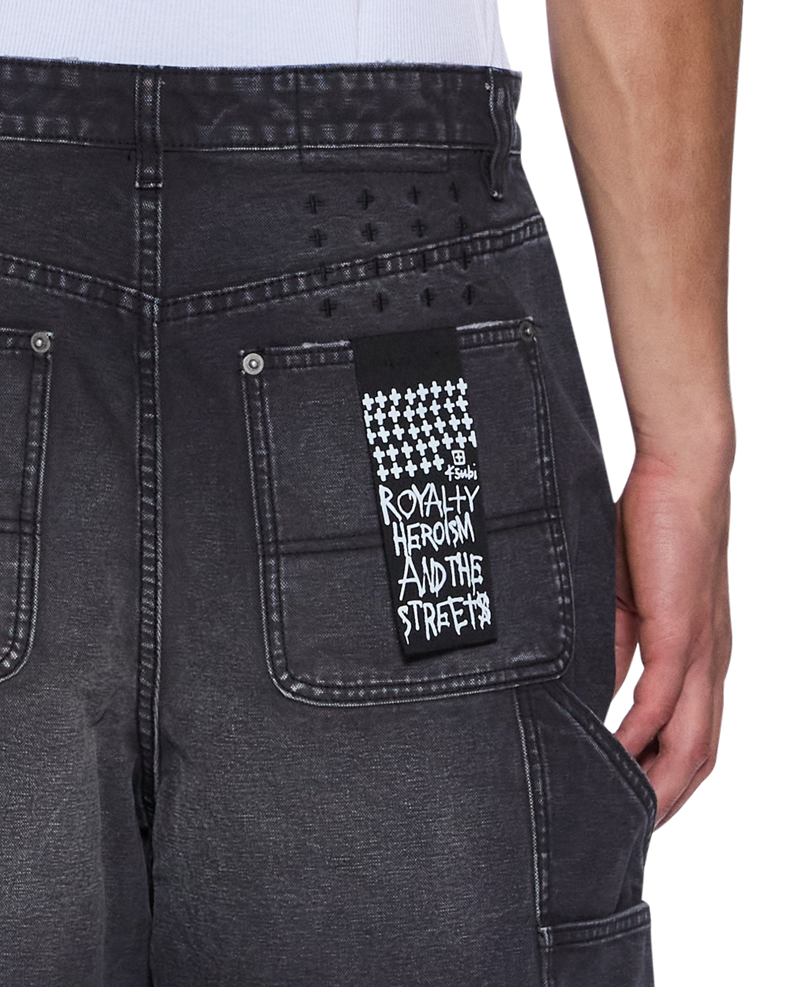 Mens Operator Short Powder Grey Walkshorts - Image 3