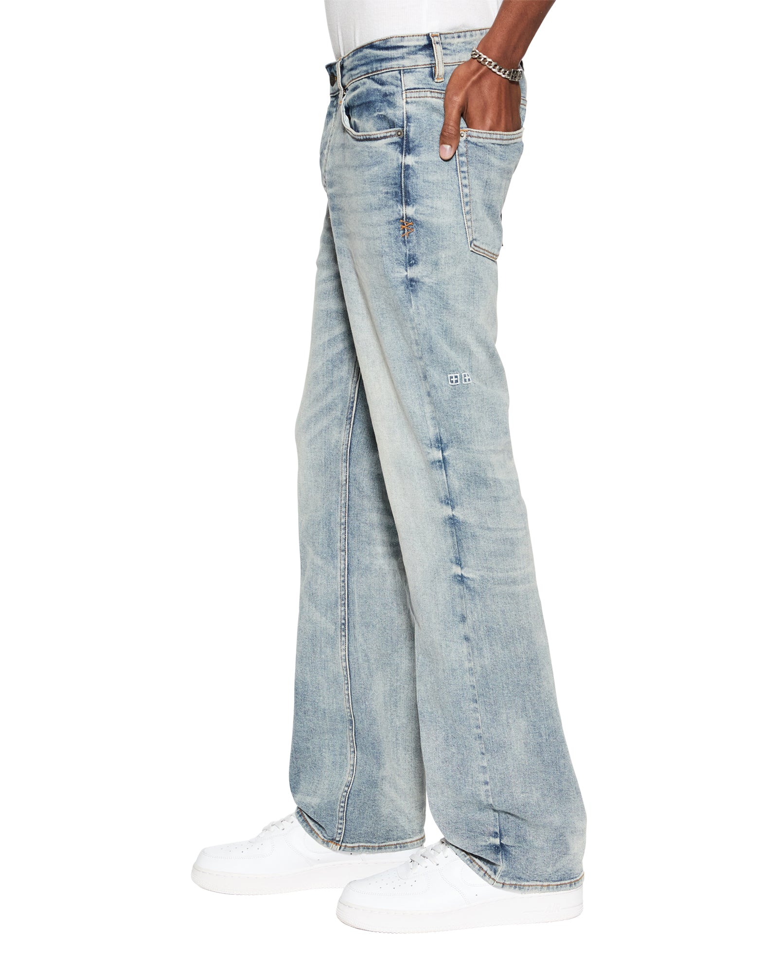 Mens Bronko Pure Dynamite Bootcut Denim Jeans - Image 2