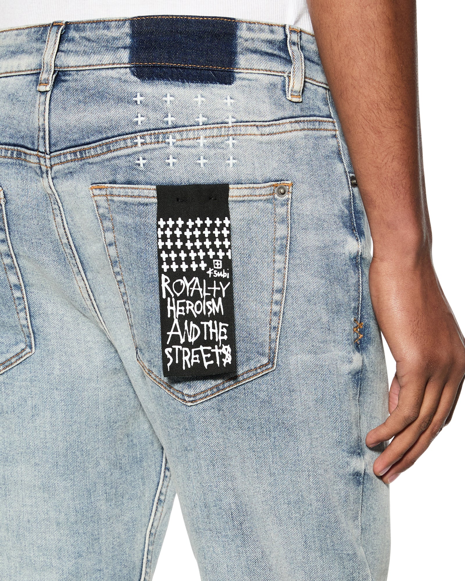 Mens Bronko Pure Dynamite Bootcut Denim Jeans - Image 4