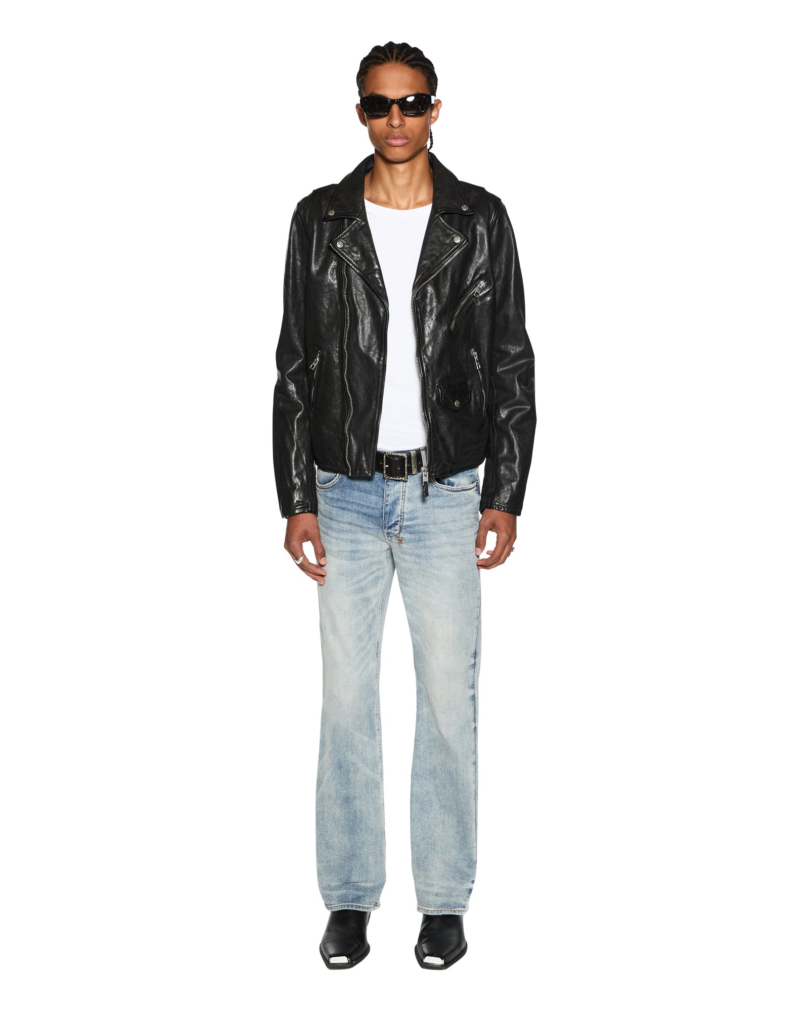 Mens Bronko Pure Dynamite Bootcut Denim Jeans - Image 6