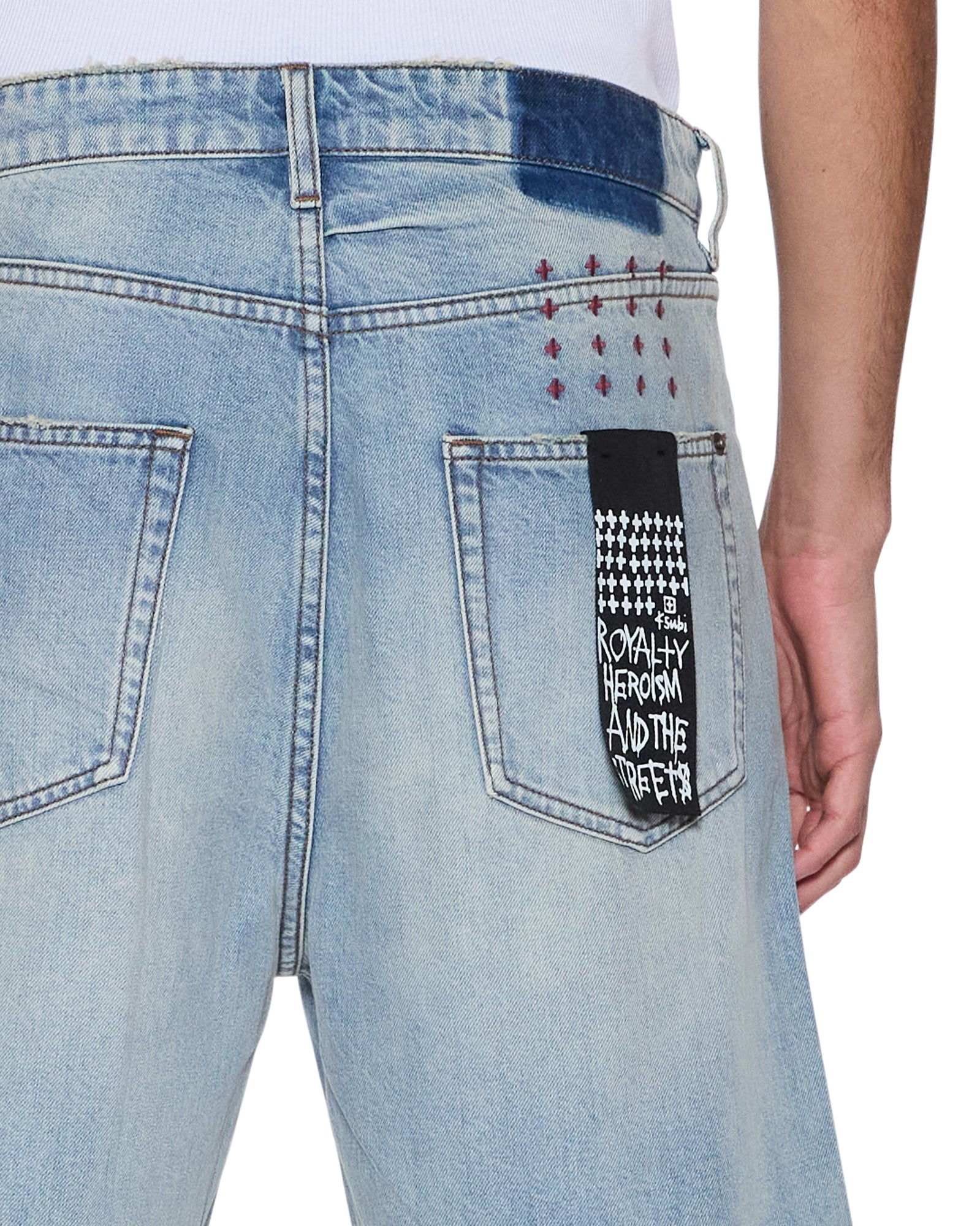 Mens Anti Short Scatter Blue Walkshorts - Image 3