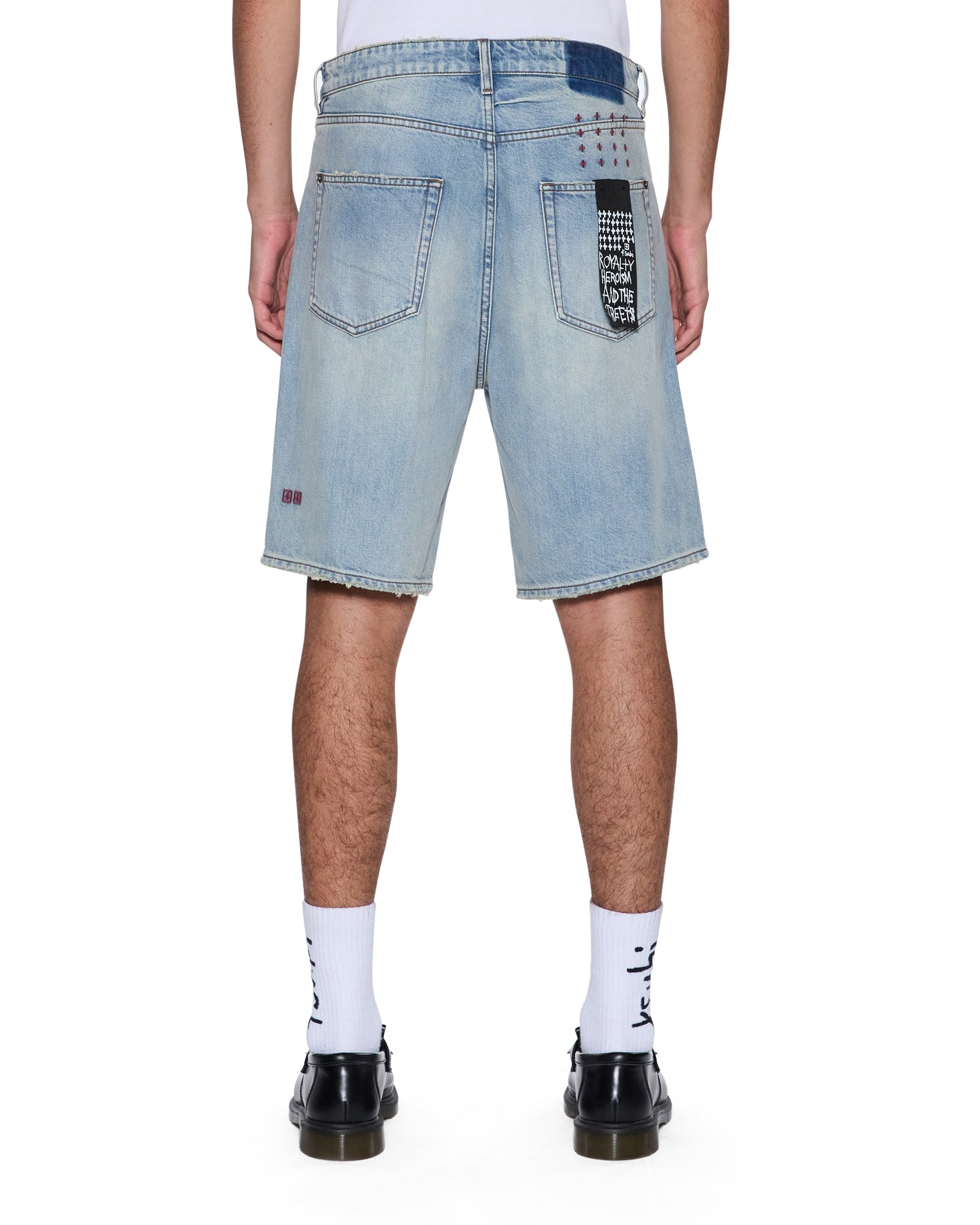 Mens Anti Short Scatter Blue Walkshorts - Image 4