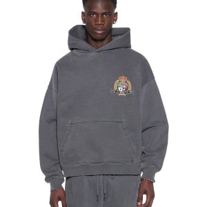 Mens Krest Ekcess Hoodie Charcoal Fleece