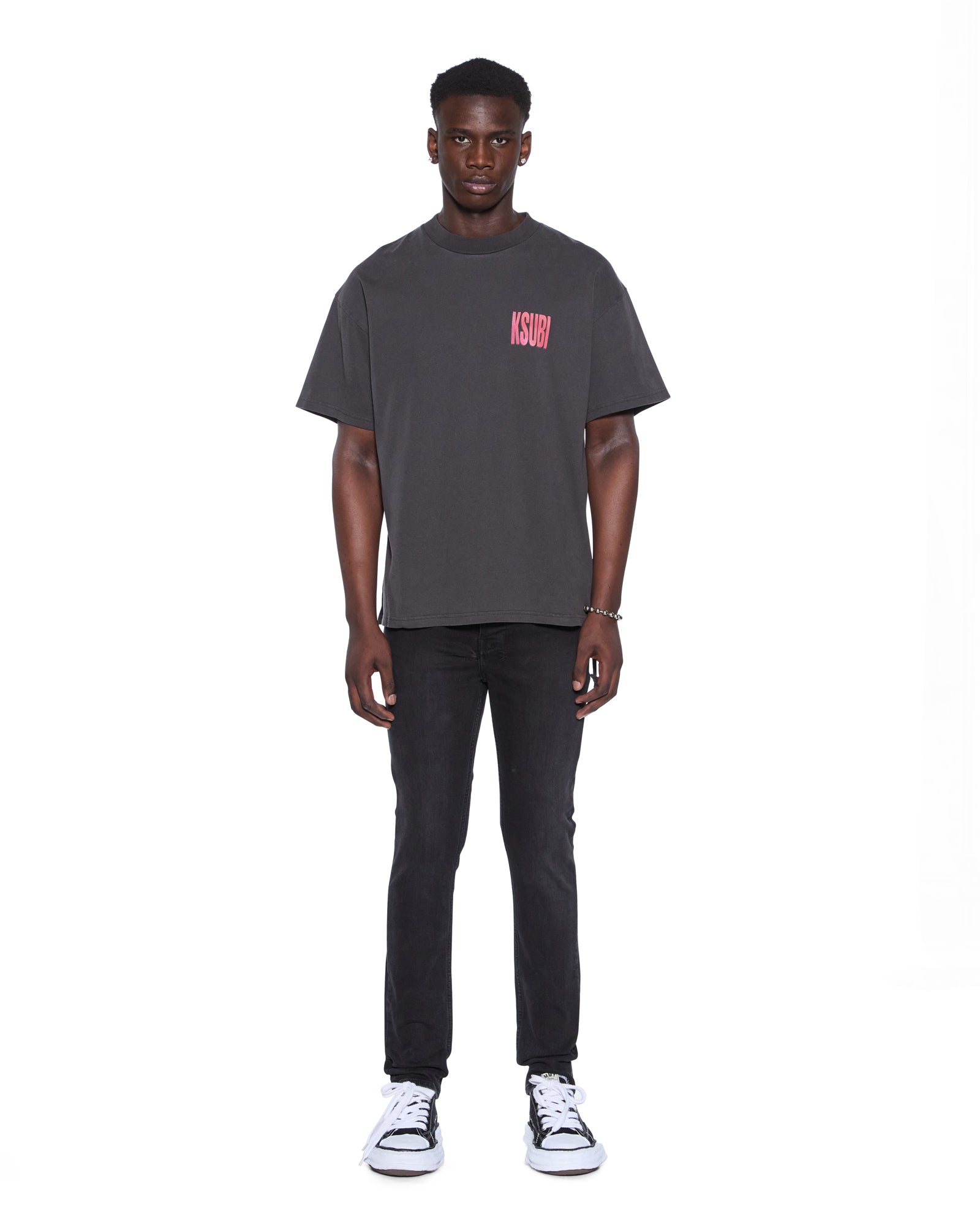 Mens Panthera Ekcess Ss Tee Faded Black Tees - Image 2