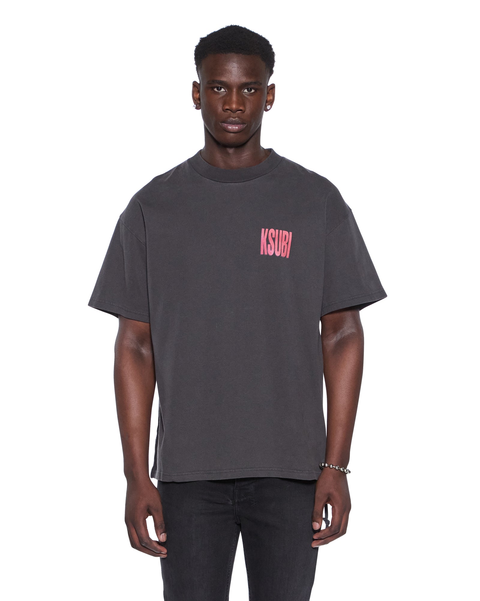 Mens Panthera Ekcess Ss Tee Faded Black Tees - Image 3