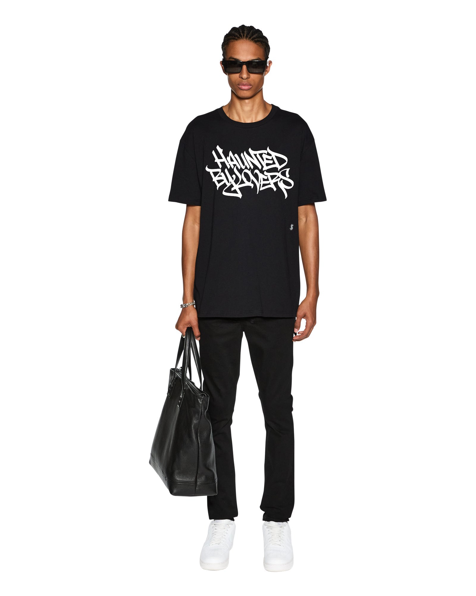 Mens Faust Biggie Ss Tee Jet Black Tees - Image 2