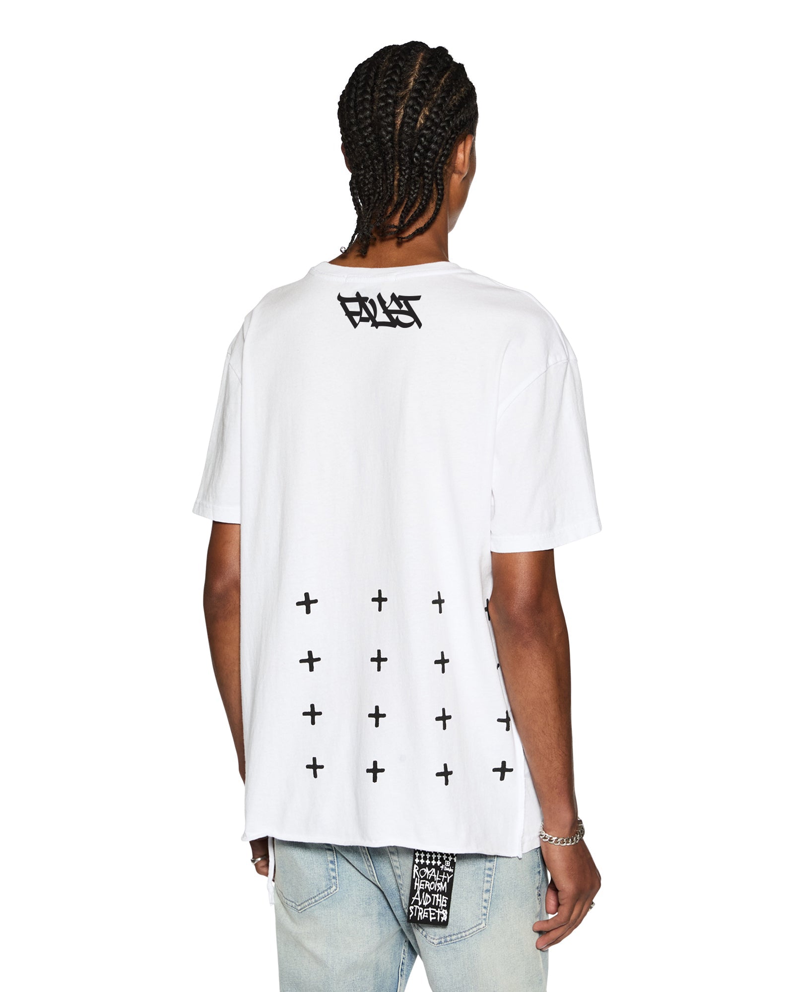 Mens Faust Biggie Ss Tee Optic White Tees - Image 2
