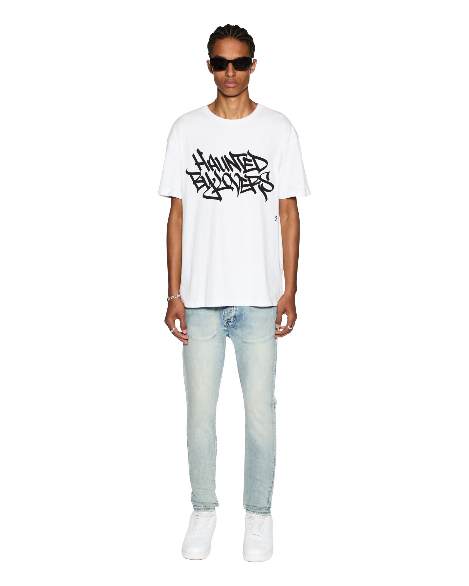 Mens Faust Biggie Ss Tee Optic White Tees - Image 3
