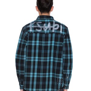 Mens Rosebowl Ls Shirt 1999 Blue Check Shirts