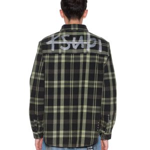 Mens Rosebowl Ls Shirt 1999 Khaki Check Shirts