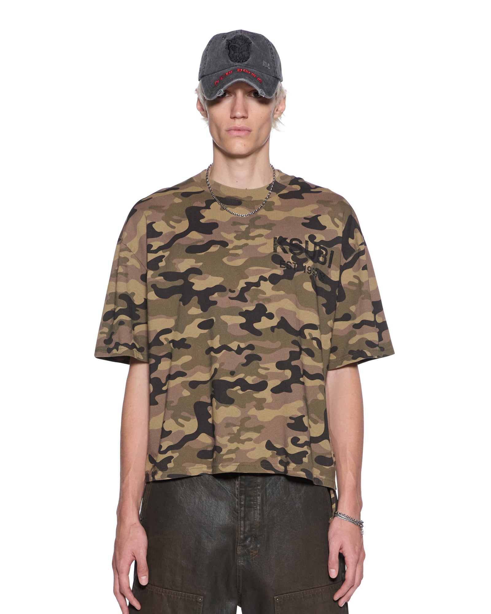 Mens State Halen Ss Tee Camo Tees