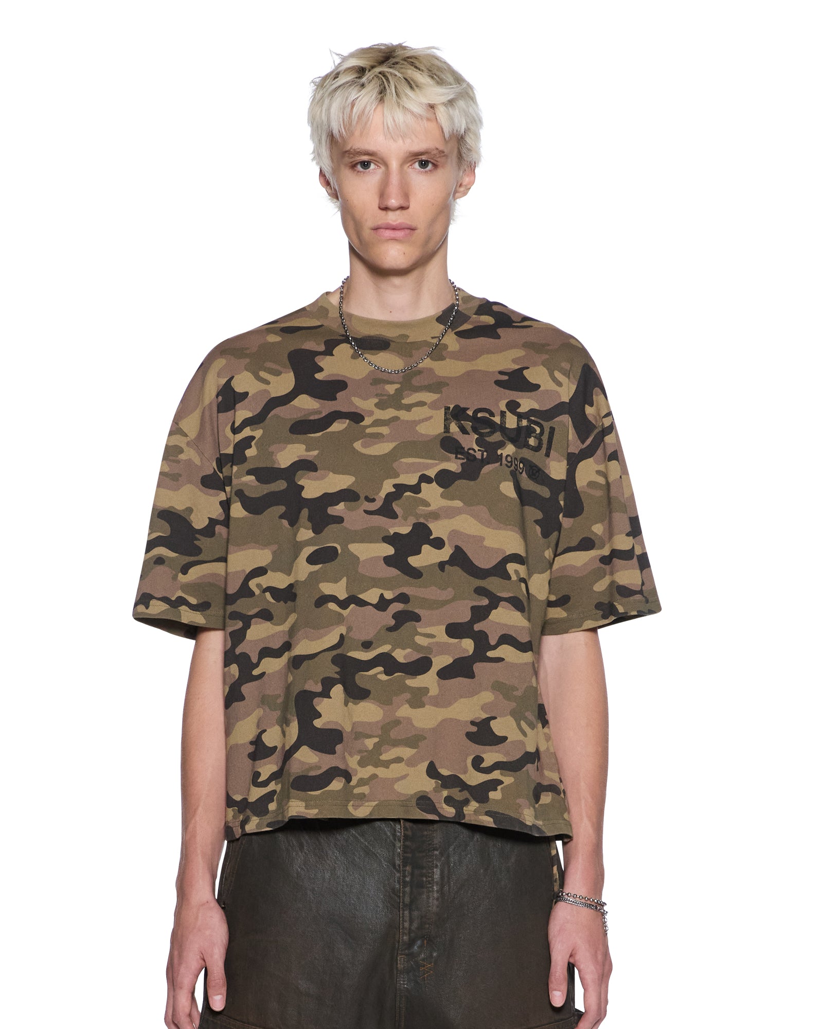 Mens State Halen Ss Tee Camo Tees - Image 4