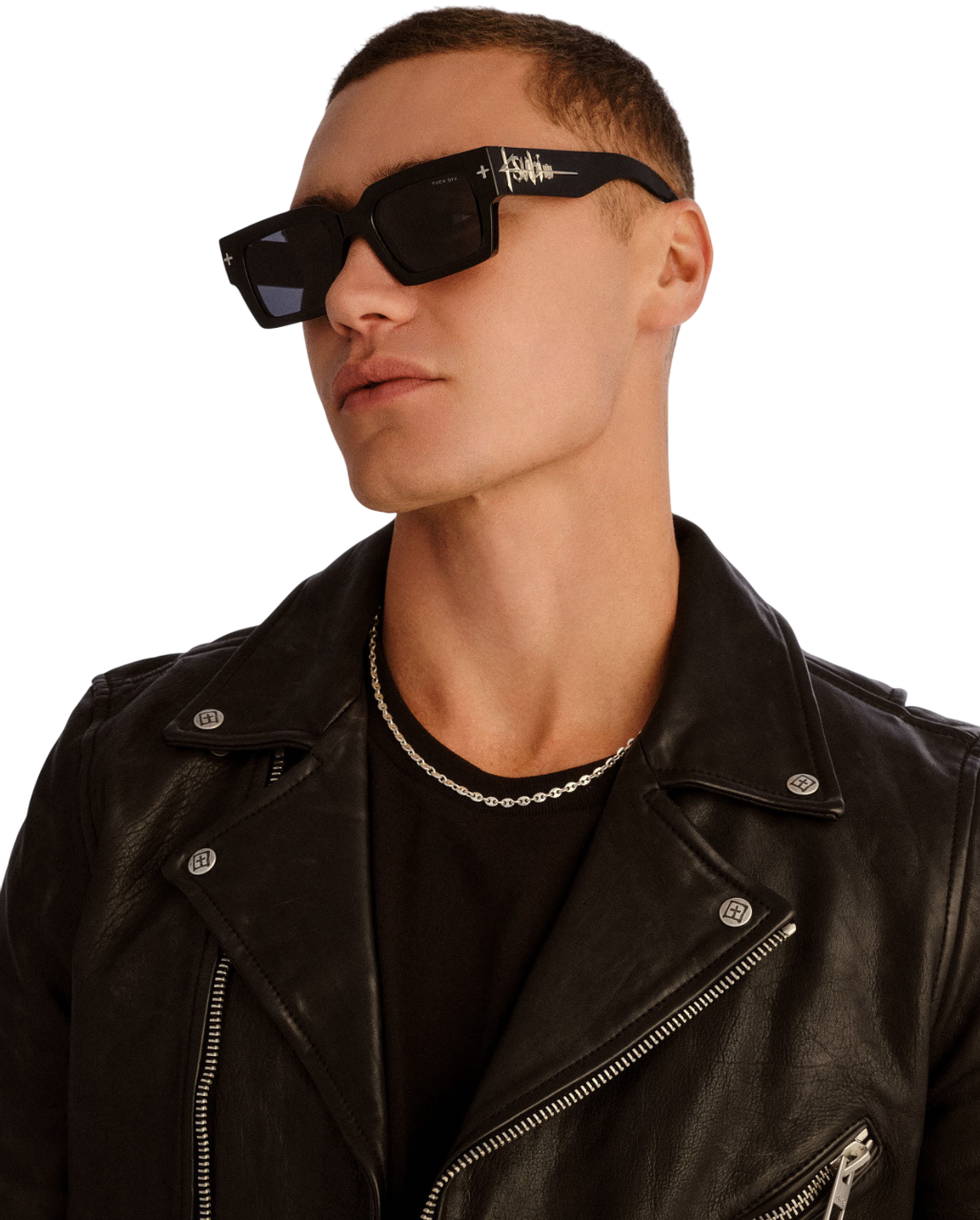 The Kingy Sunglasses Black Silver - Image 2