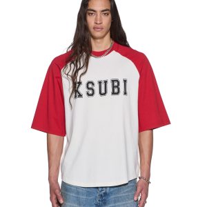 Mens 99 Biggie Raglan Ss Tee Red Tees