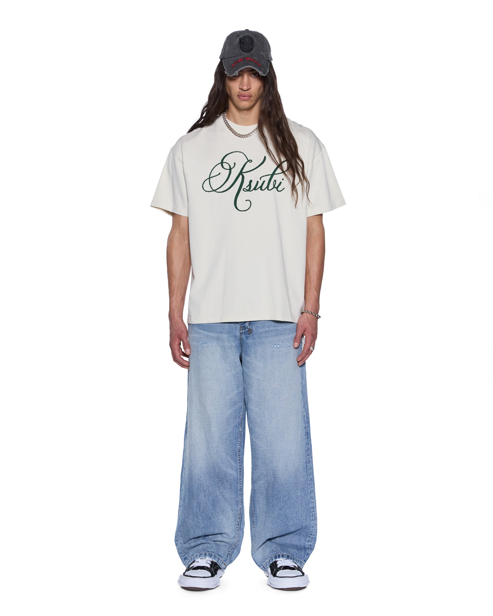 Mens Prestige Biggie Ss Tee Antique White Tees - Image 2