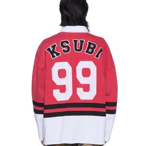 Mens Duke Rugby Ls Jersey Red Fashion Tops