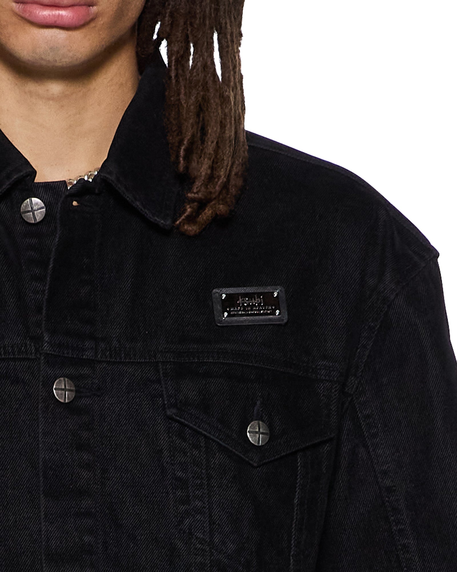 Mens Oh G Jacket Flocked Black Jackets - Image 4