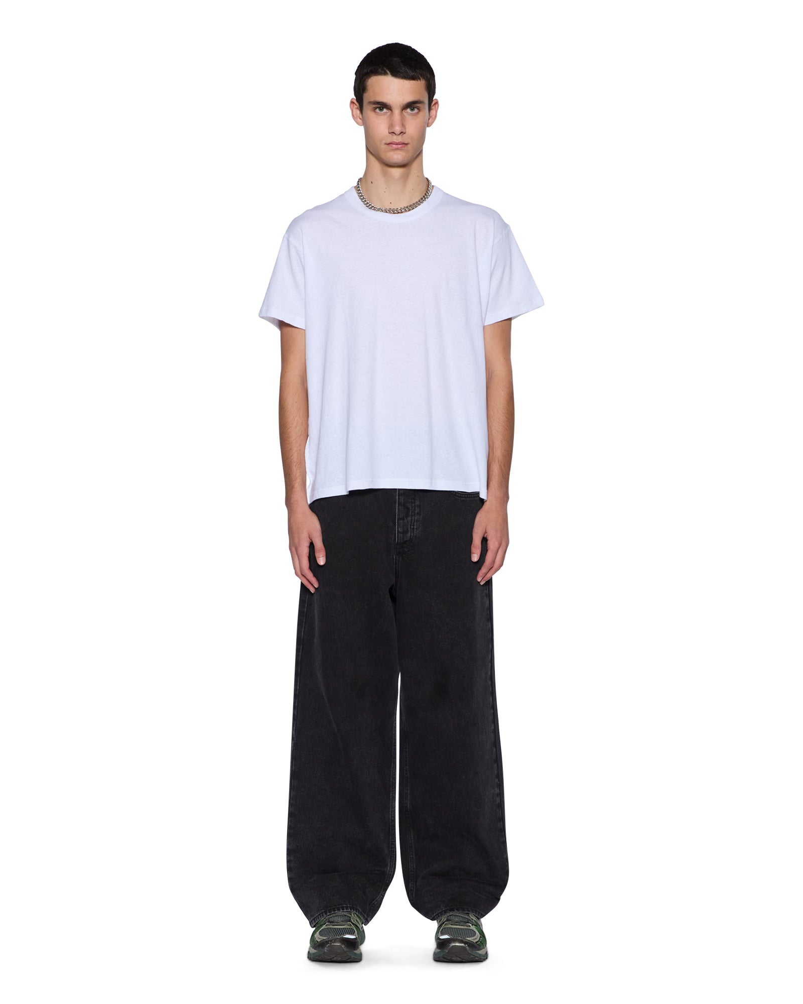 Mens Slub Sid Ss Tee White Tees - Image 2