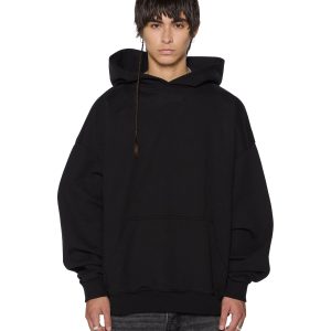 Mens Intruder Ekcess Hoodie Jet Black Fleece