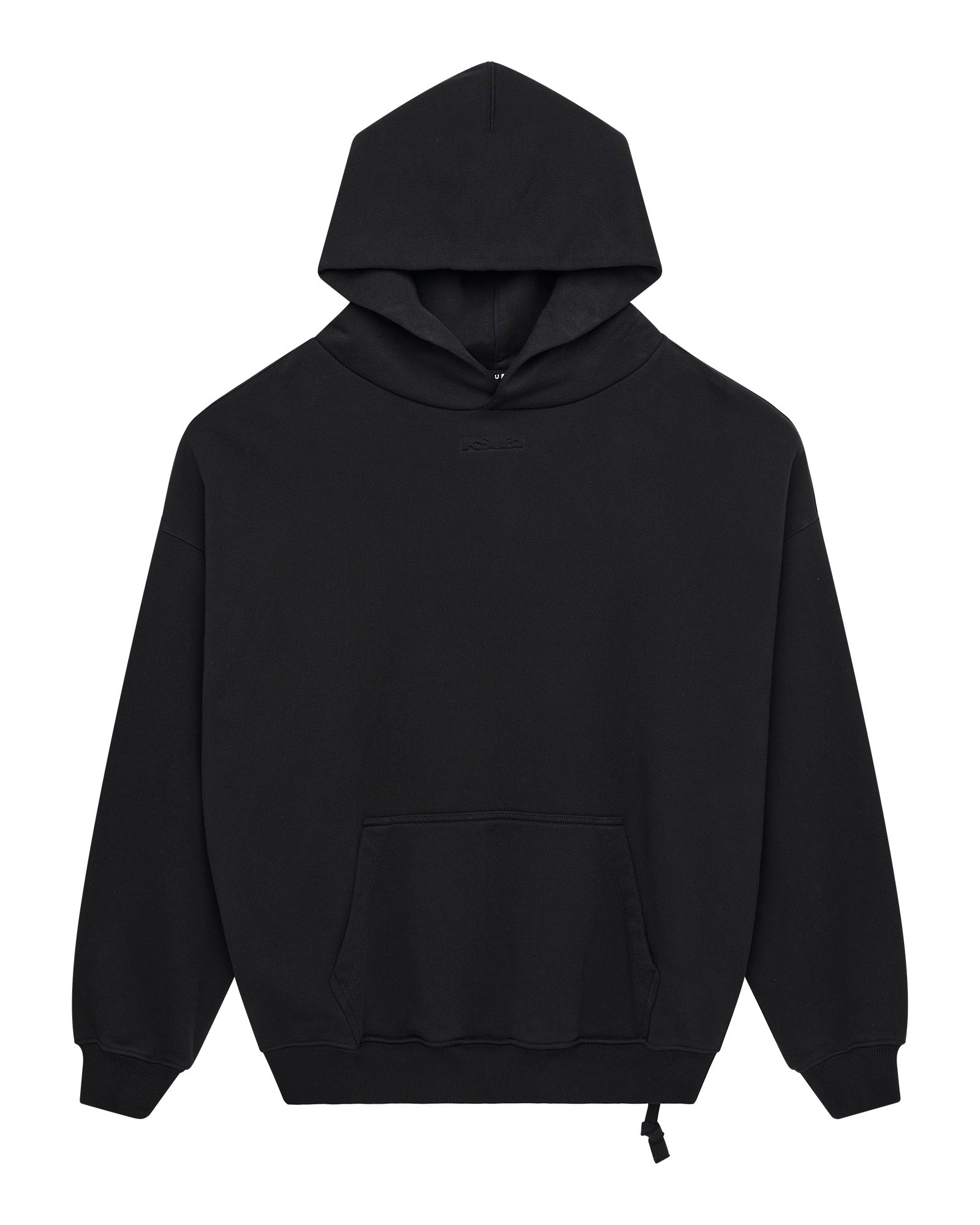 Mens Intruder Ekcess Hoodie Jet Black Fleece - Image 7