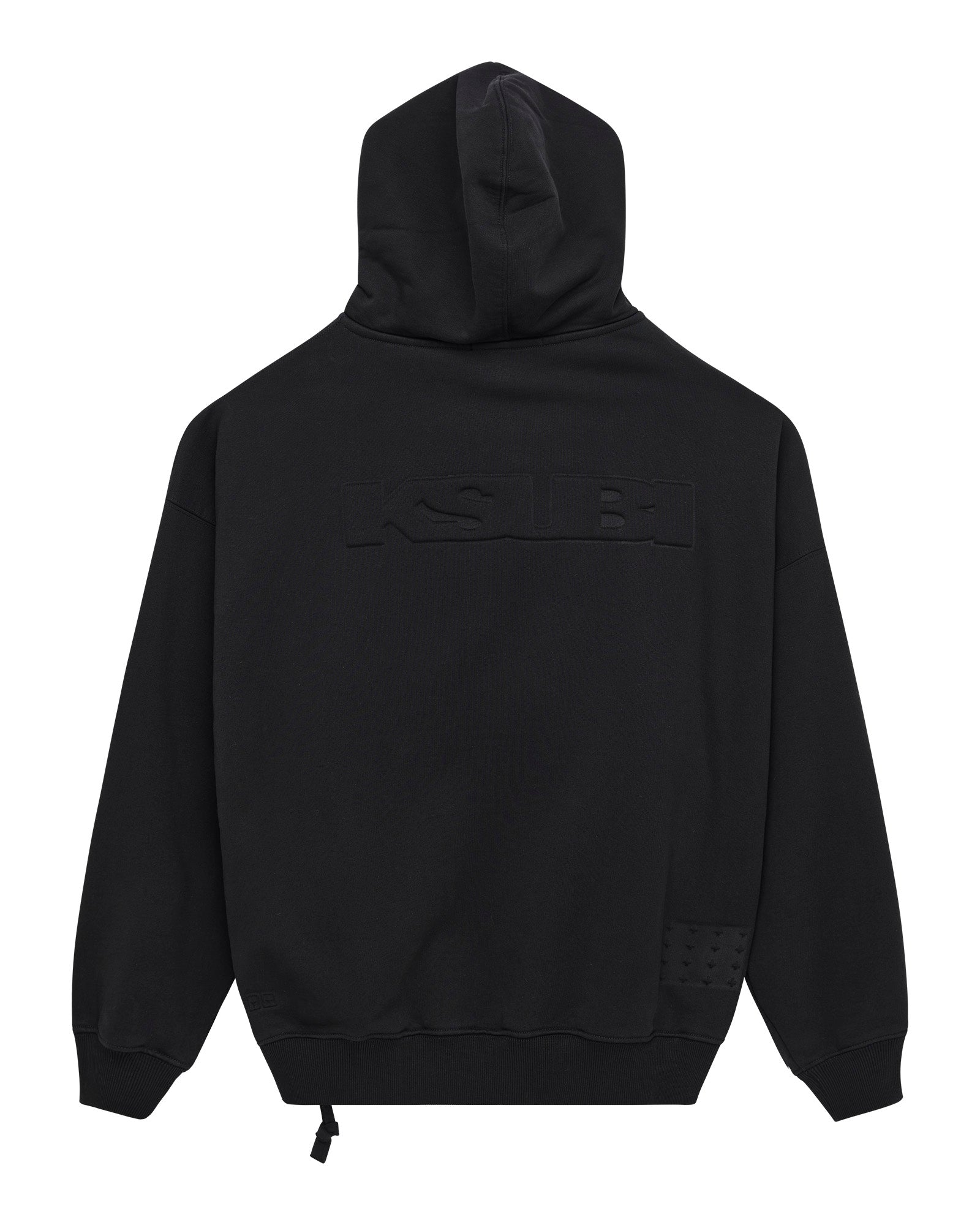 Mens Intruder Ekcess Hoodie Jet Black Fleece - Image 8