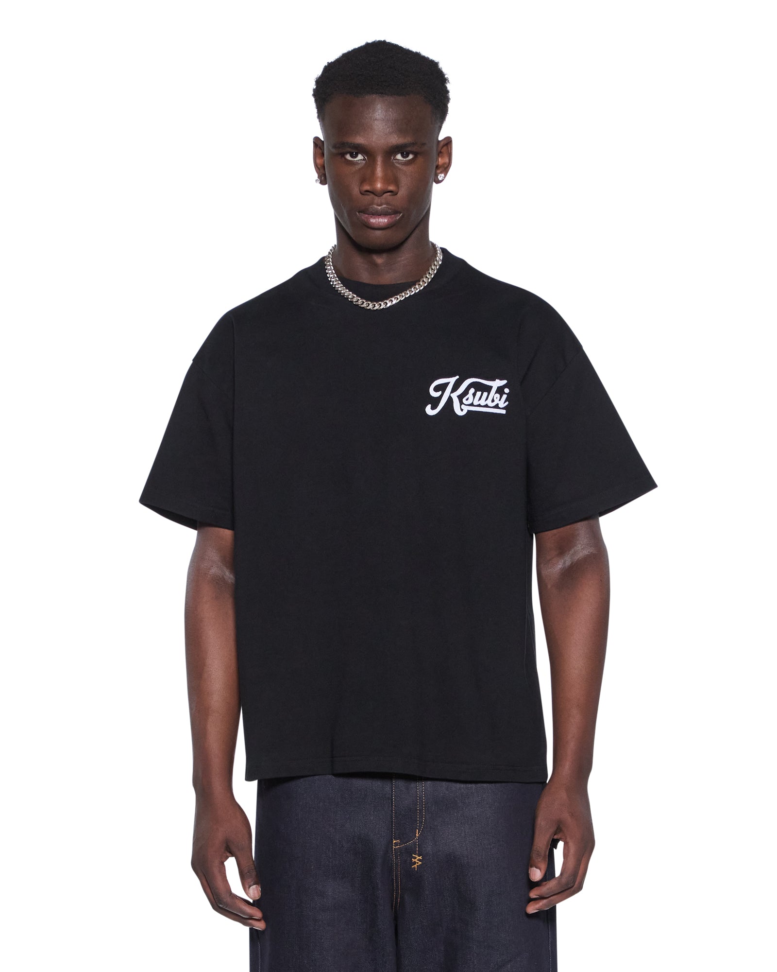 Mens Outfield Ekcess Ss Tee Black Tees - Image 4