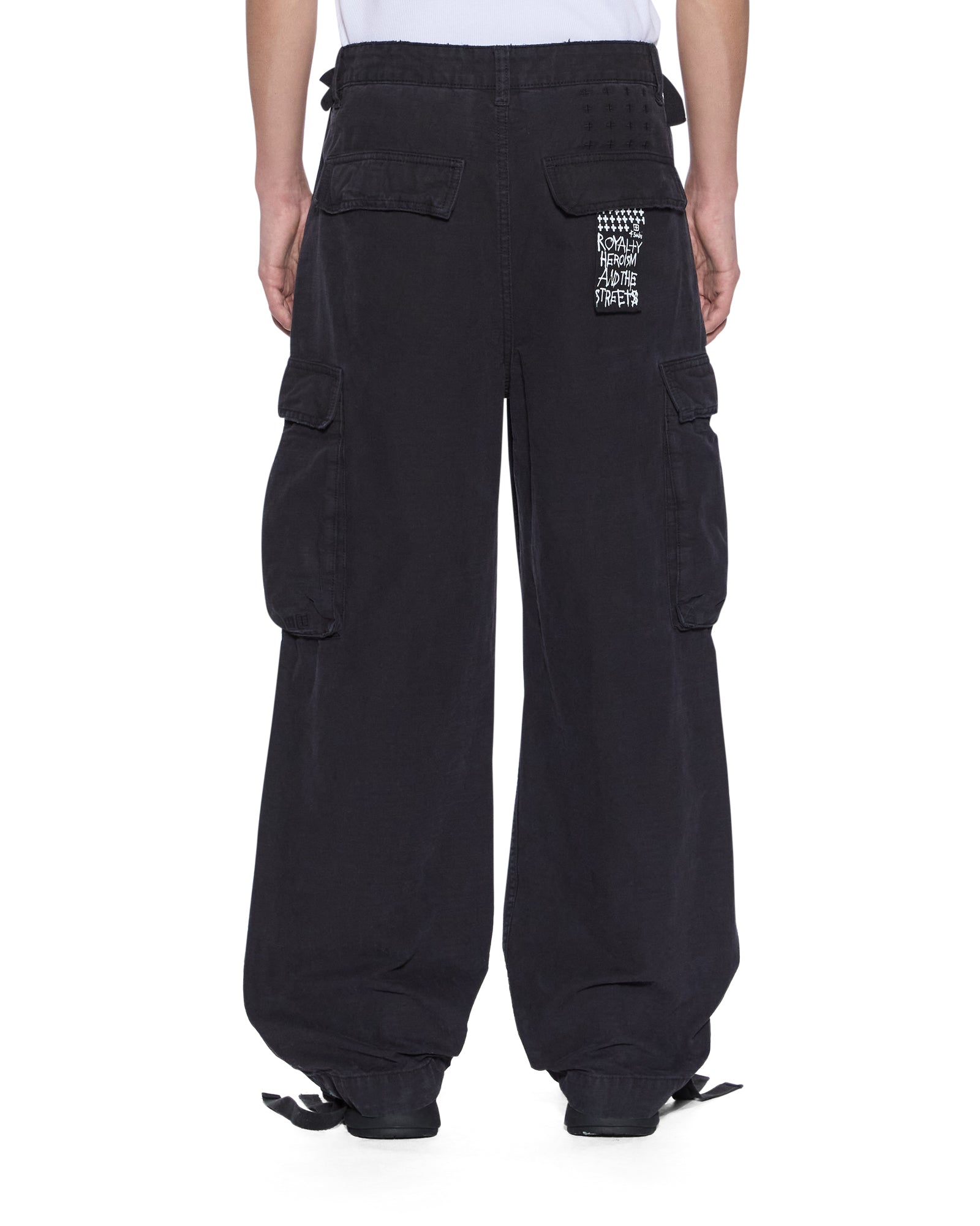 Mens Troop Cargo Pant Black Fade Pants - Image 4
