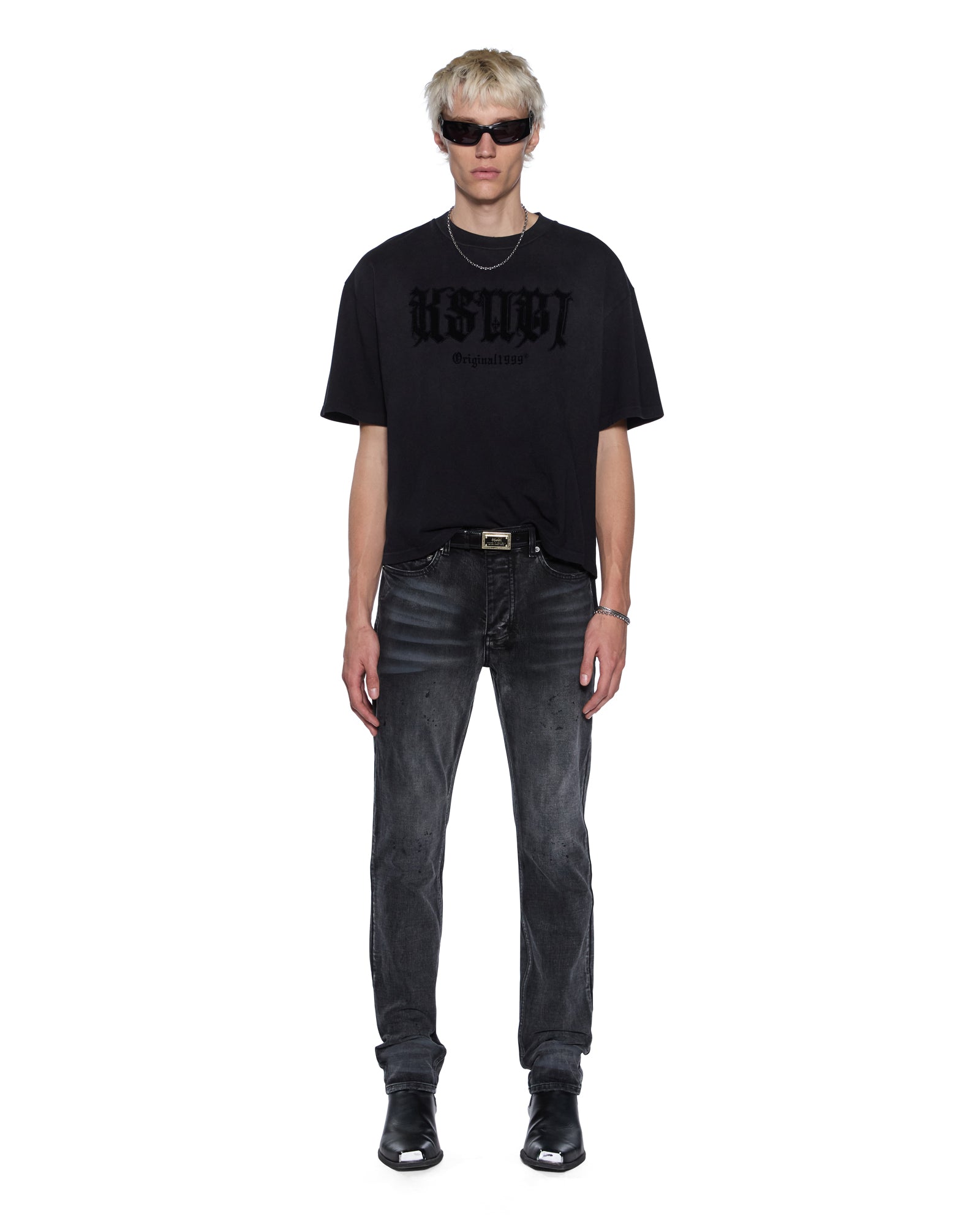 Mens Kstudio Halen Ss Tee Black Fade Tees - Image 2