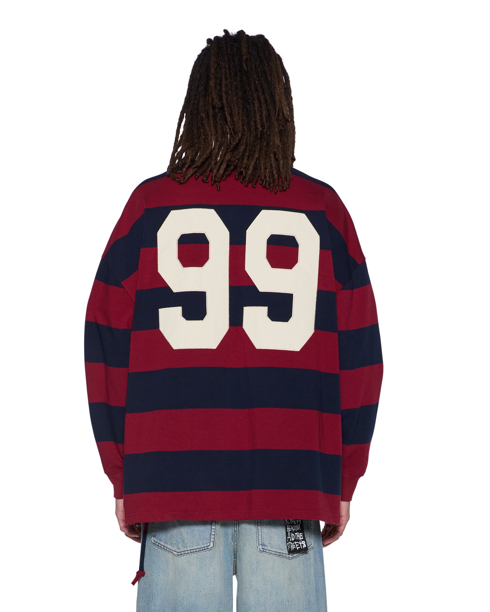 Mens Rugged Rugby Jersey Fire Fade Fashion Tops - Image 3