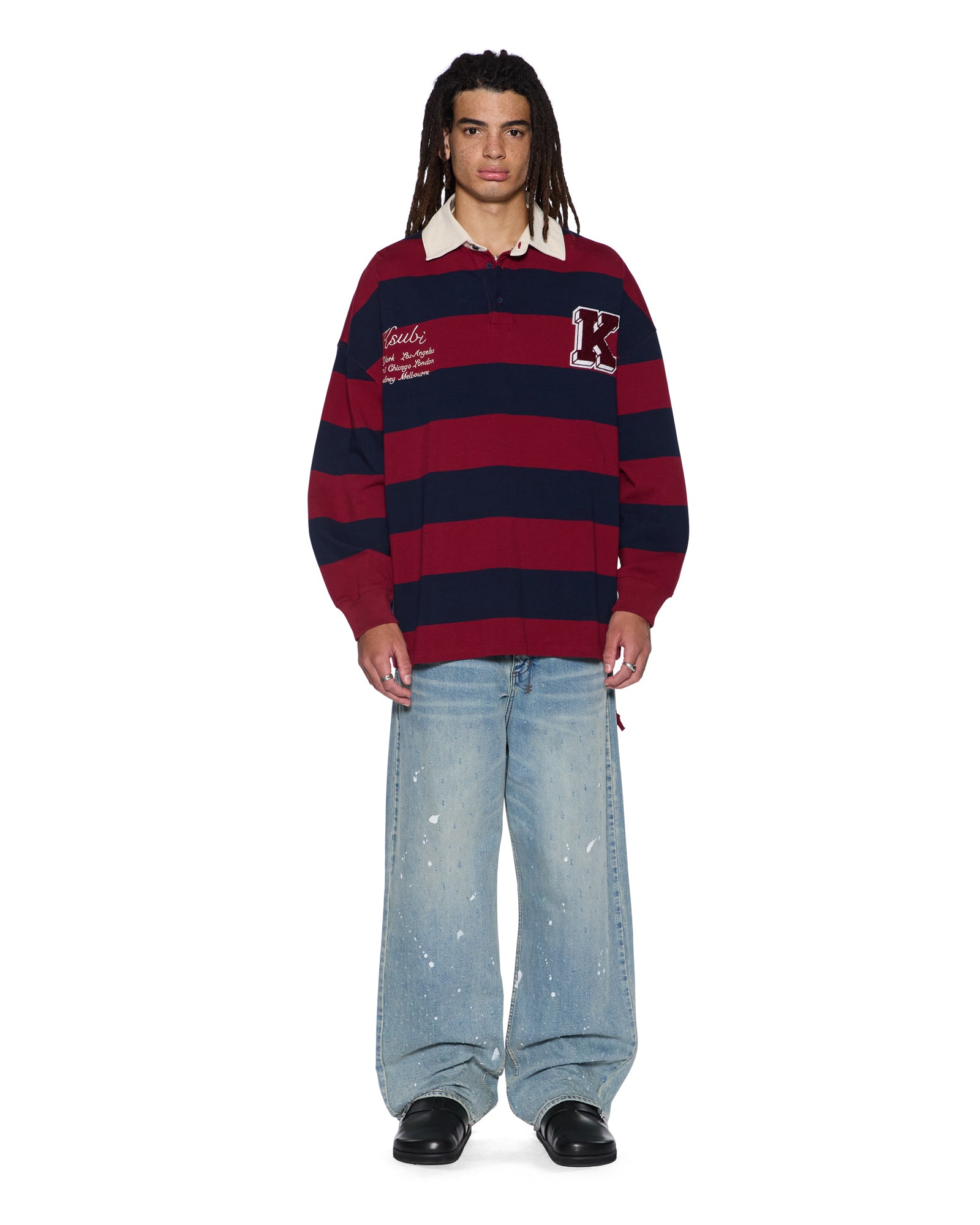 Mens Rugged Rugby Jersey Fire Fade Fashion Tops - Image 4