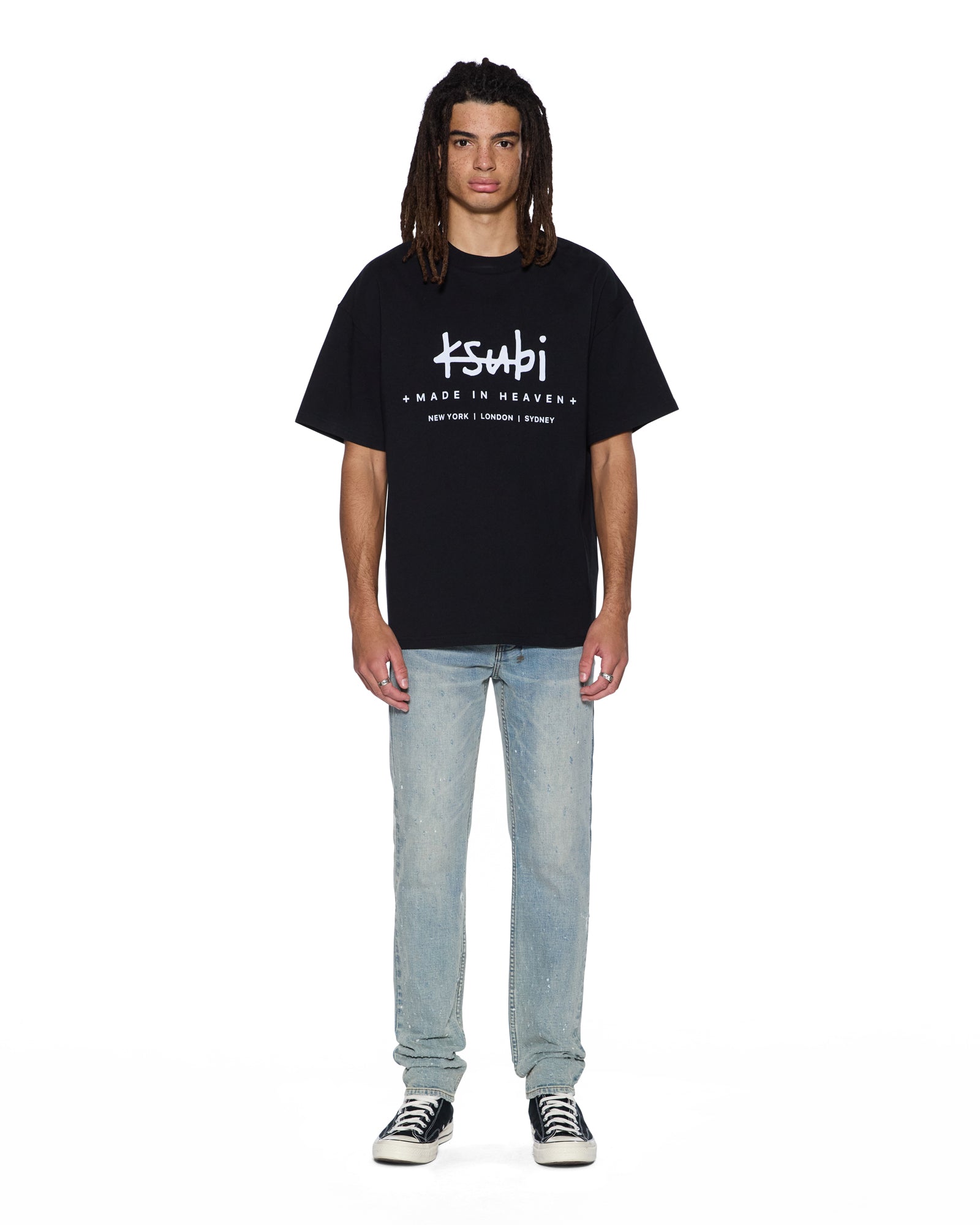 Mens Plated Ekcess Ss Tee Jet Black Tees - Image 2