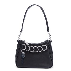 Trash Bag Mini Black Leather