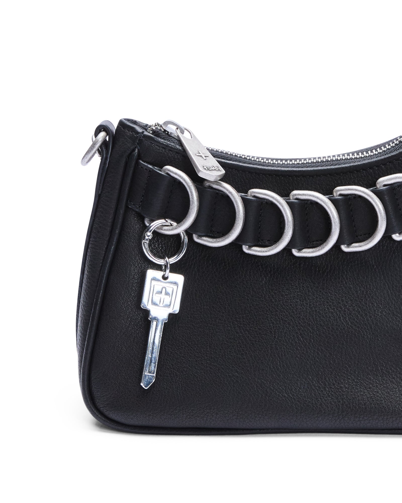 Trash Bag Mini Black Leather - Image 4