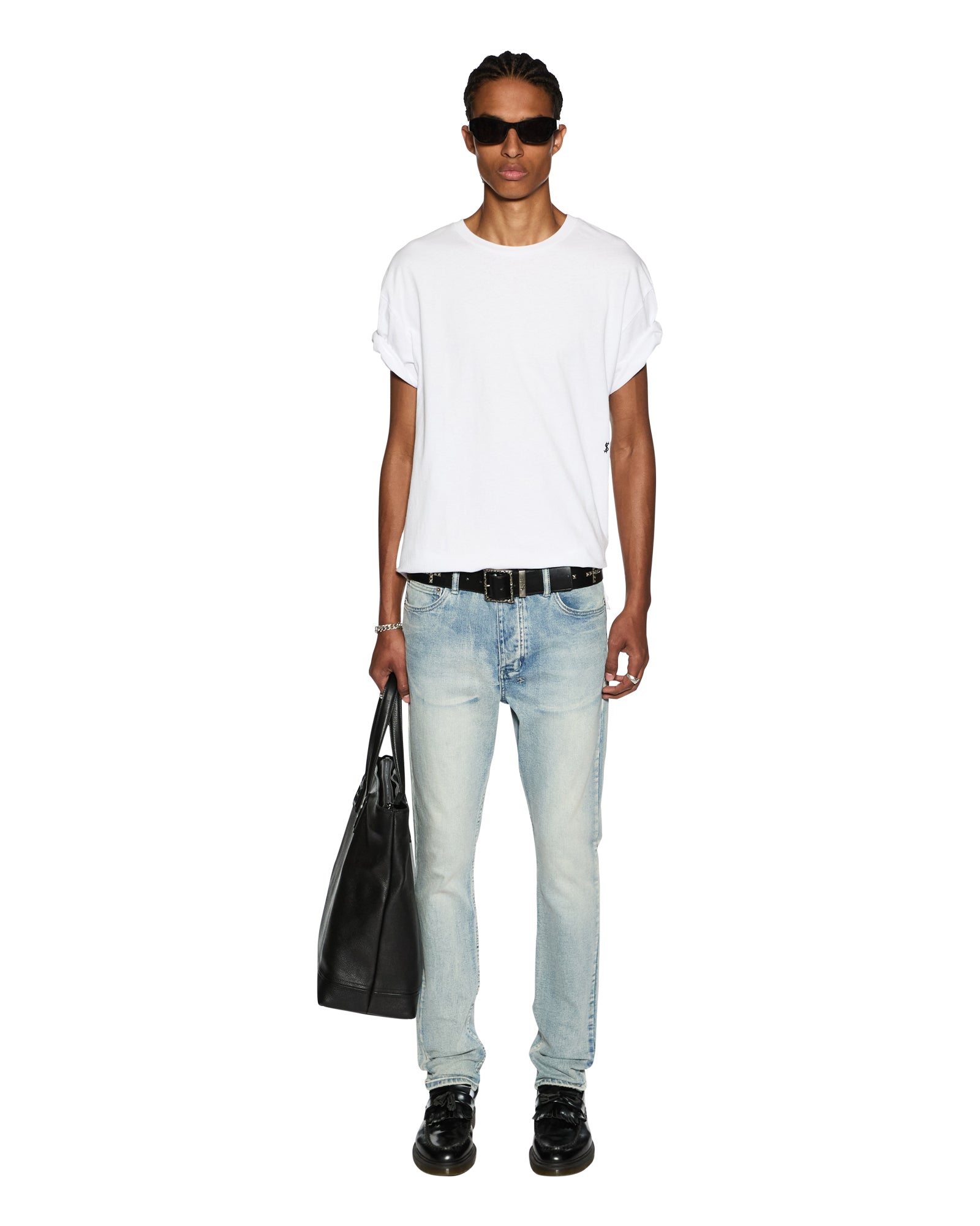Buy 4 x 4 Biggie Ss Tee Optic White | Ksubi - Image 3
