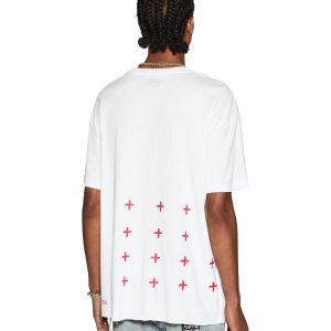 4x4 Biggie Ss Tee White/red