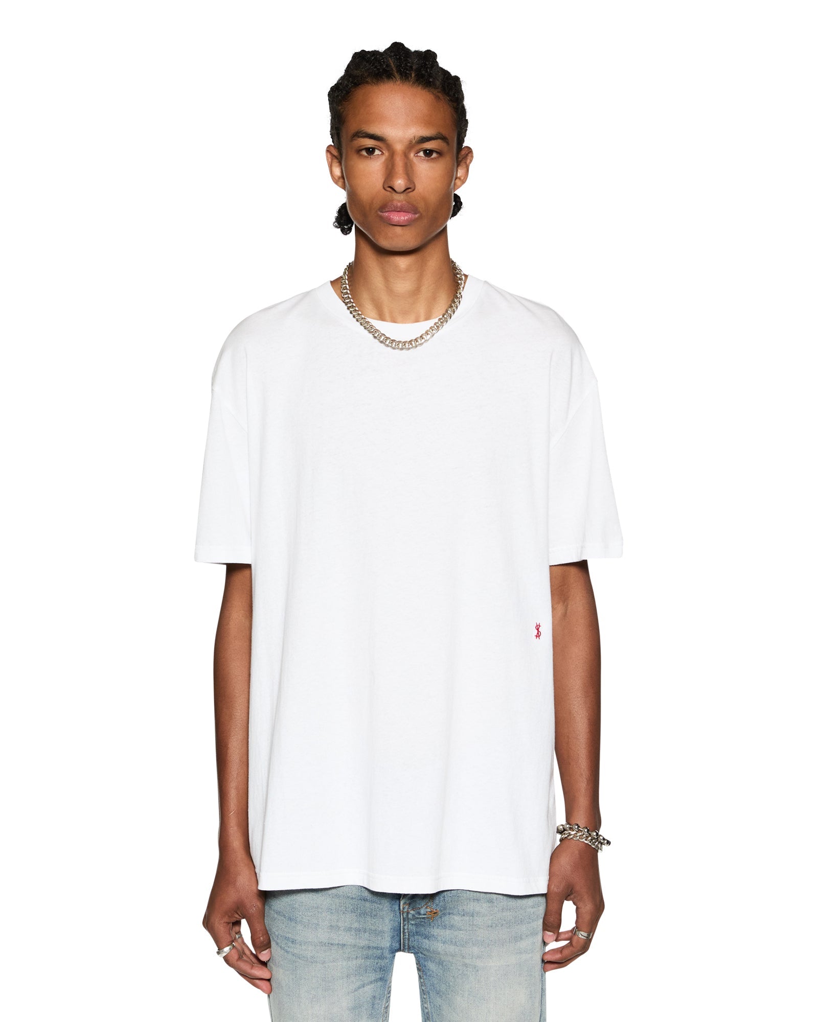 4x4 Biggie Ss Tee White/red - Image 2