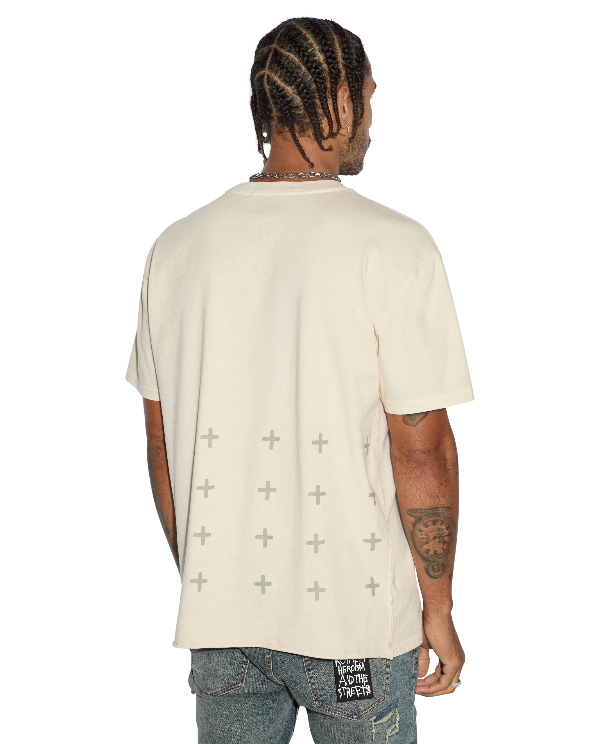 All Day Biggie Short Sleeve Mens T-Shirt - Desert Tan - Image 2