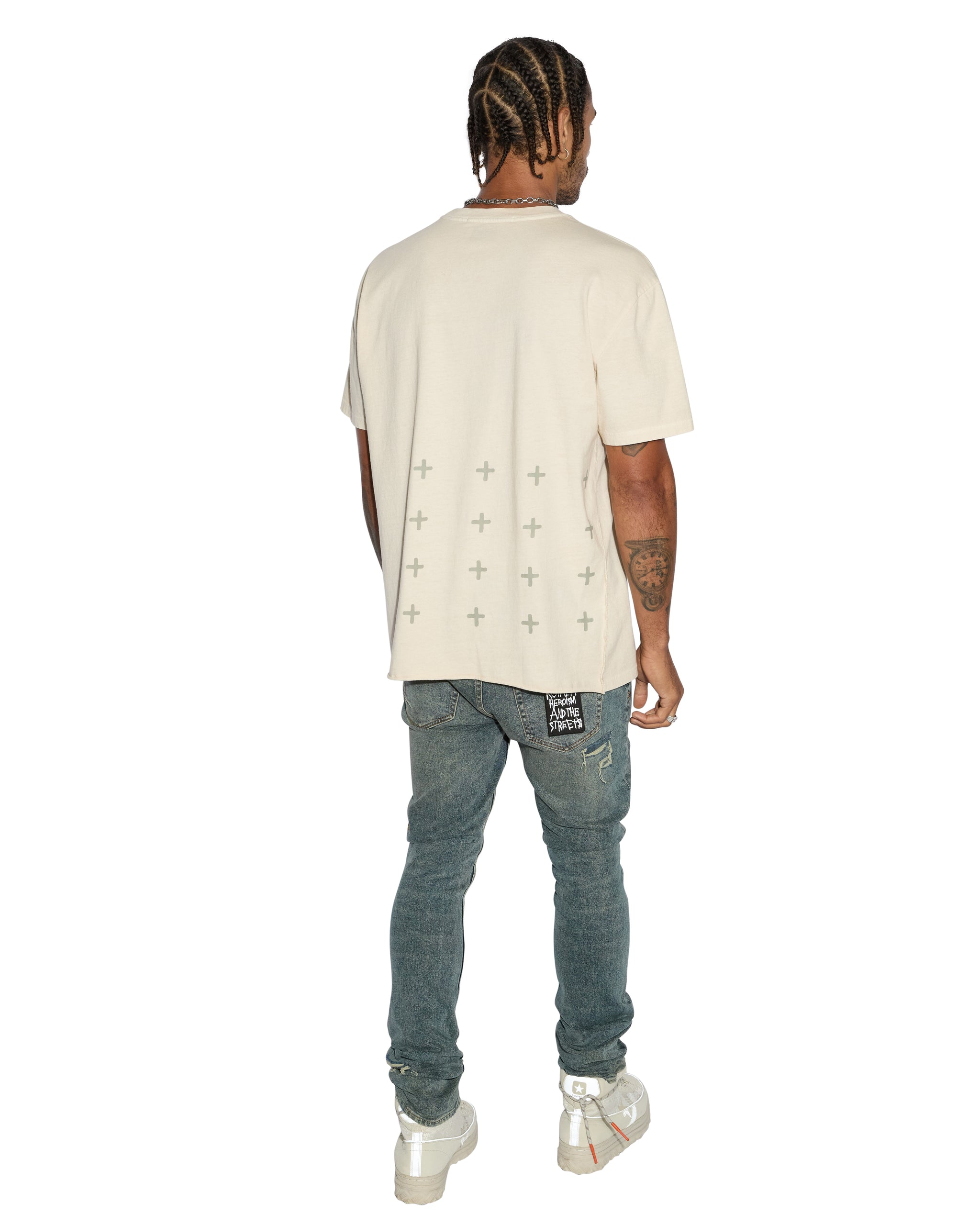 All Day Biggie Short Sleeve Mens T-Shirt - Desert Tan - Image 4