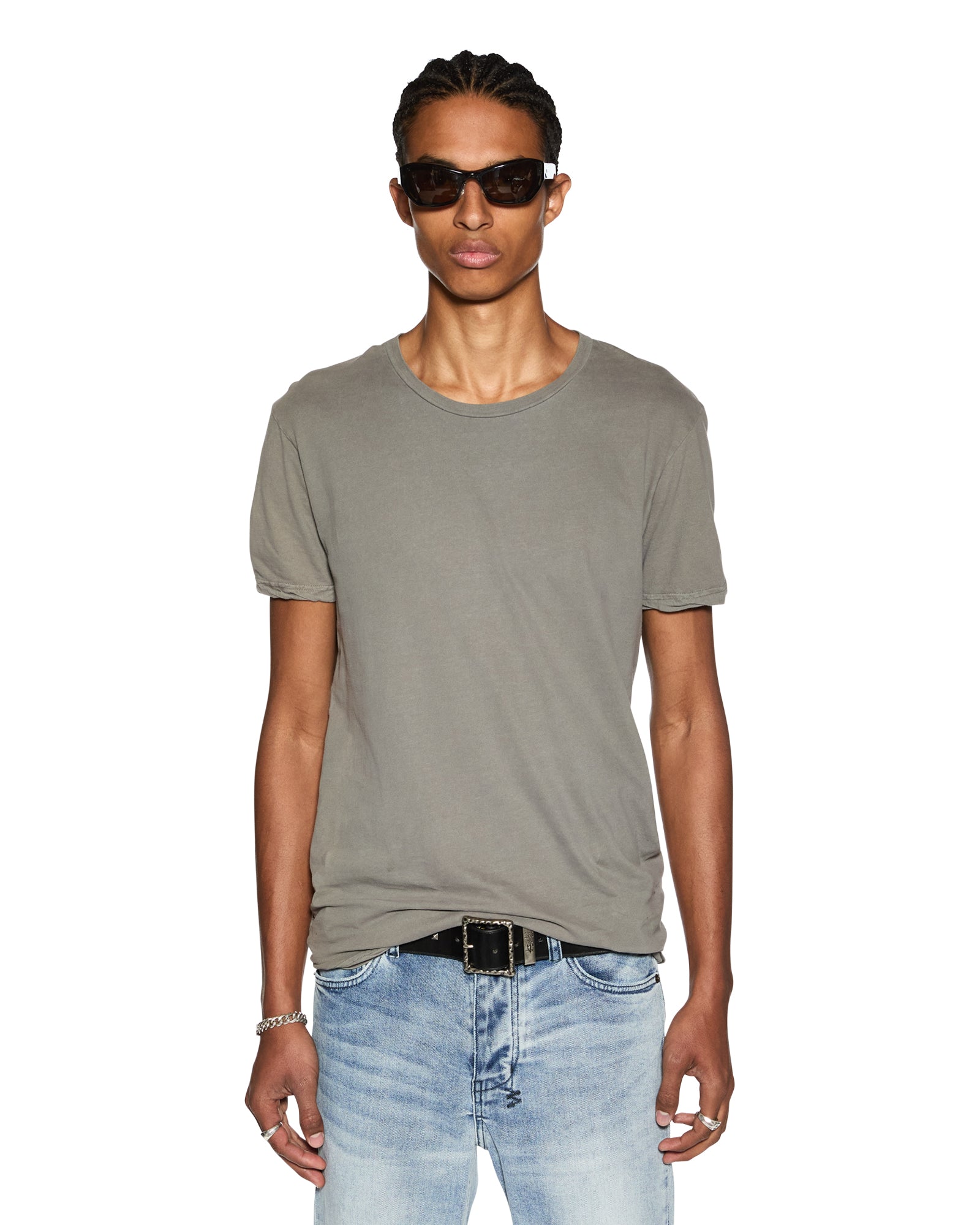 Buy Seeing Lines Ss Tee Vintage Grey | Ksubi - Image 5