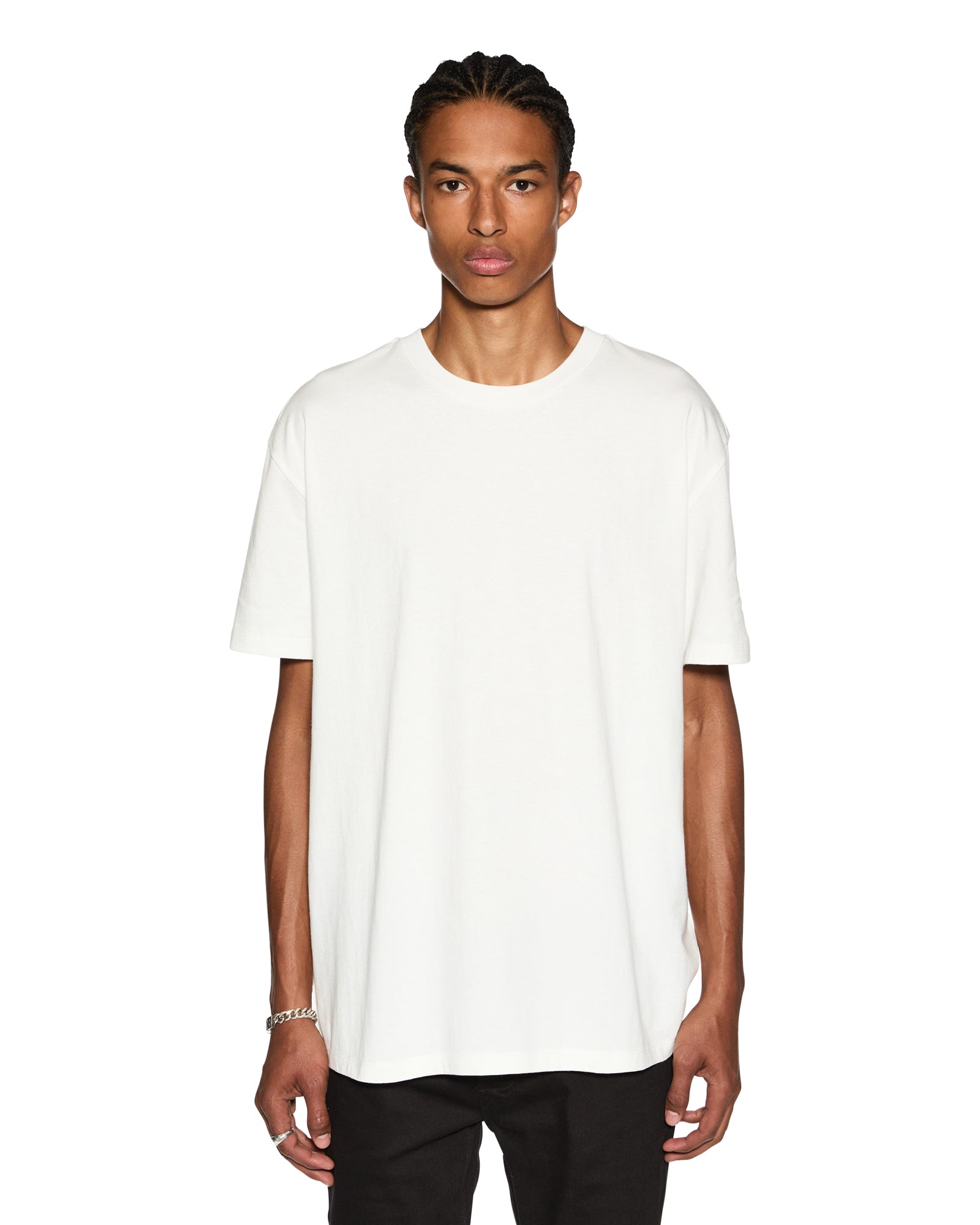 Buy Biggie Ss Tee Worn in White | Oversized Tee