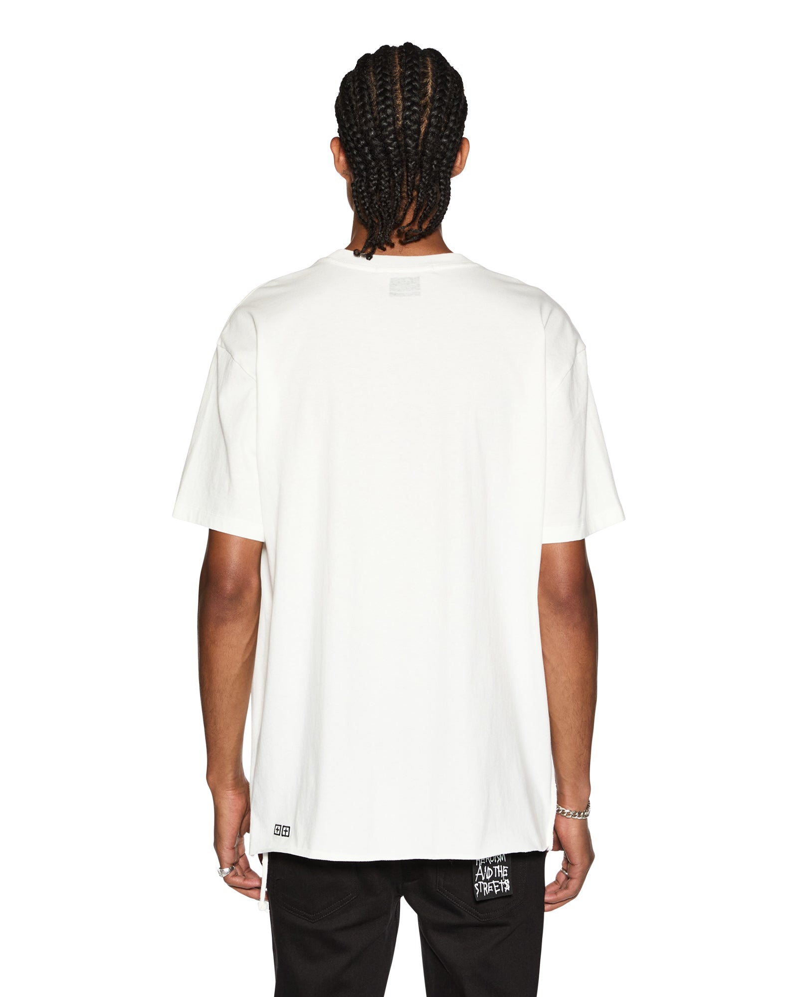 Buy Biggie Ss Tee Worn in White | Oversized Tee - Image 3