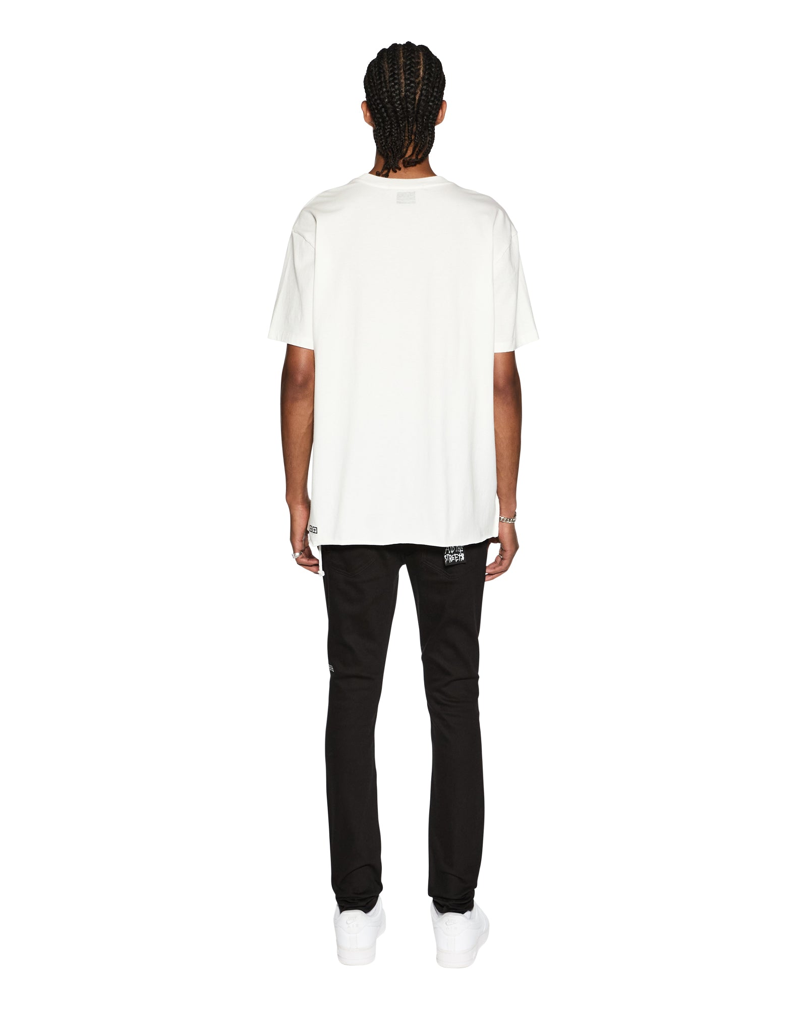 Buy Biggie Ss Tee Worn in White | Oversized Tee - Image 4