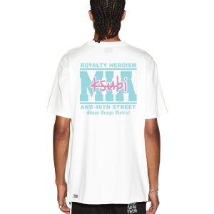 Mens Miami And The Streets Ss Biggie Tee White Tees
