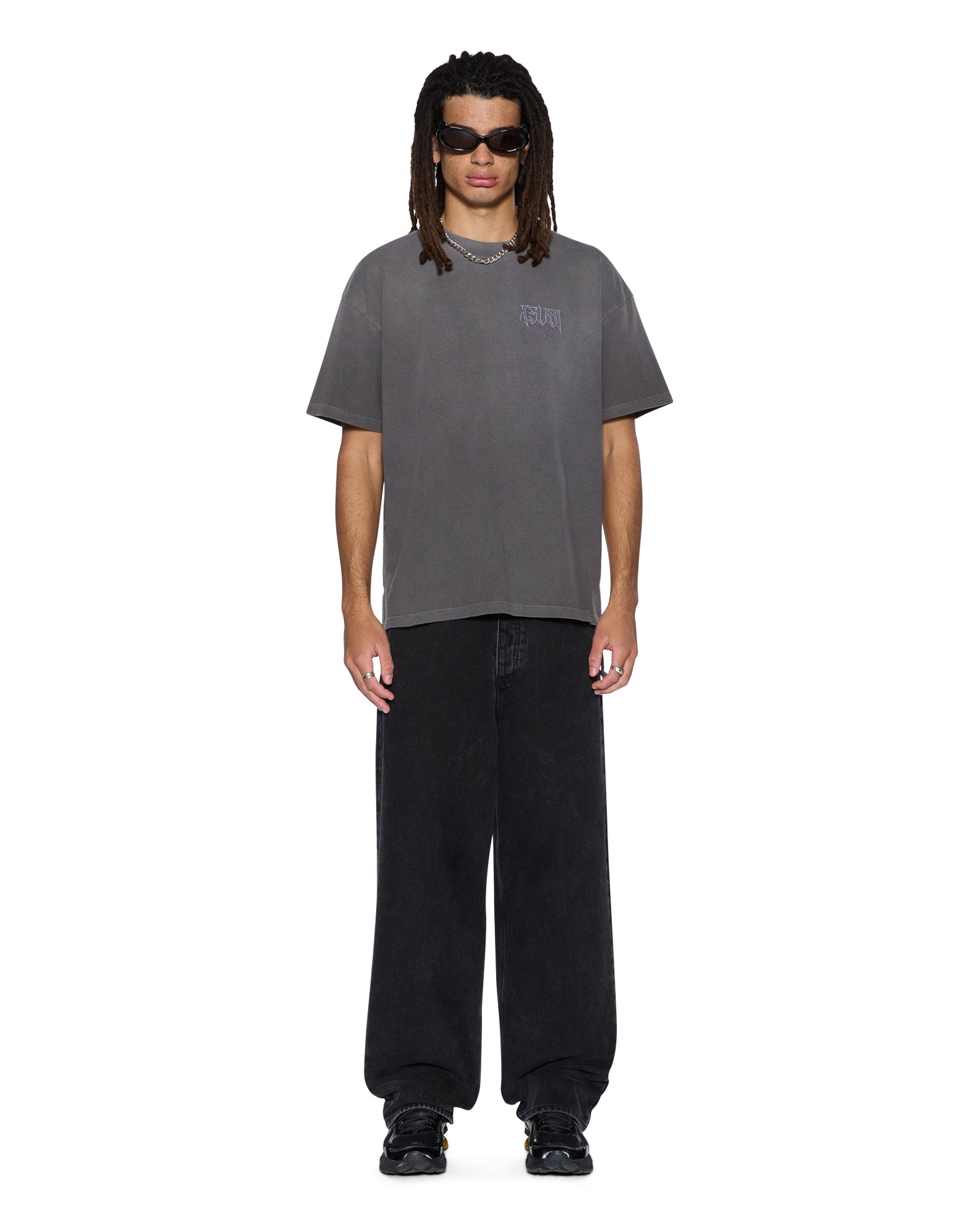 Mens Utopia Angel Ekcess Ss Tee Charcoal Tees - Image 2