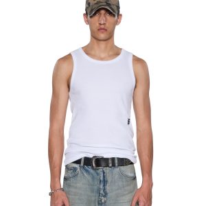 Buy Debut Singlet White | Men's Tank Tops | KSUBI