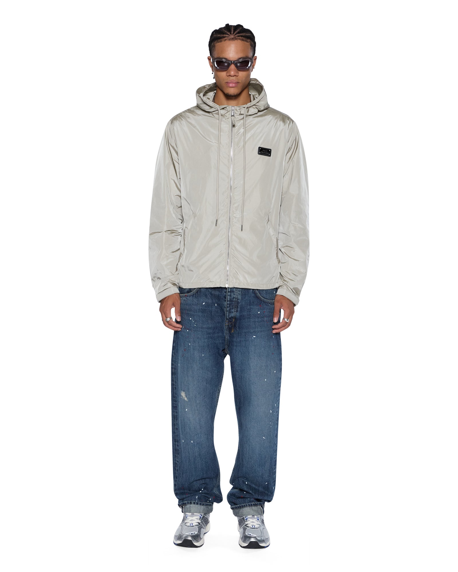 Mens Tek Nylon Jacket Stone Jackets - Image 3