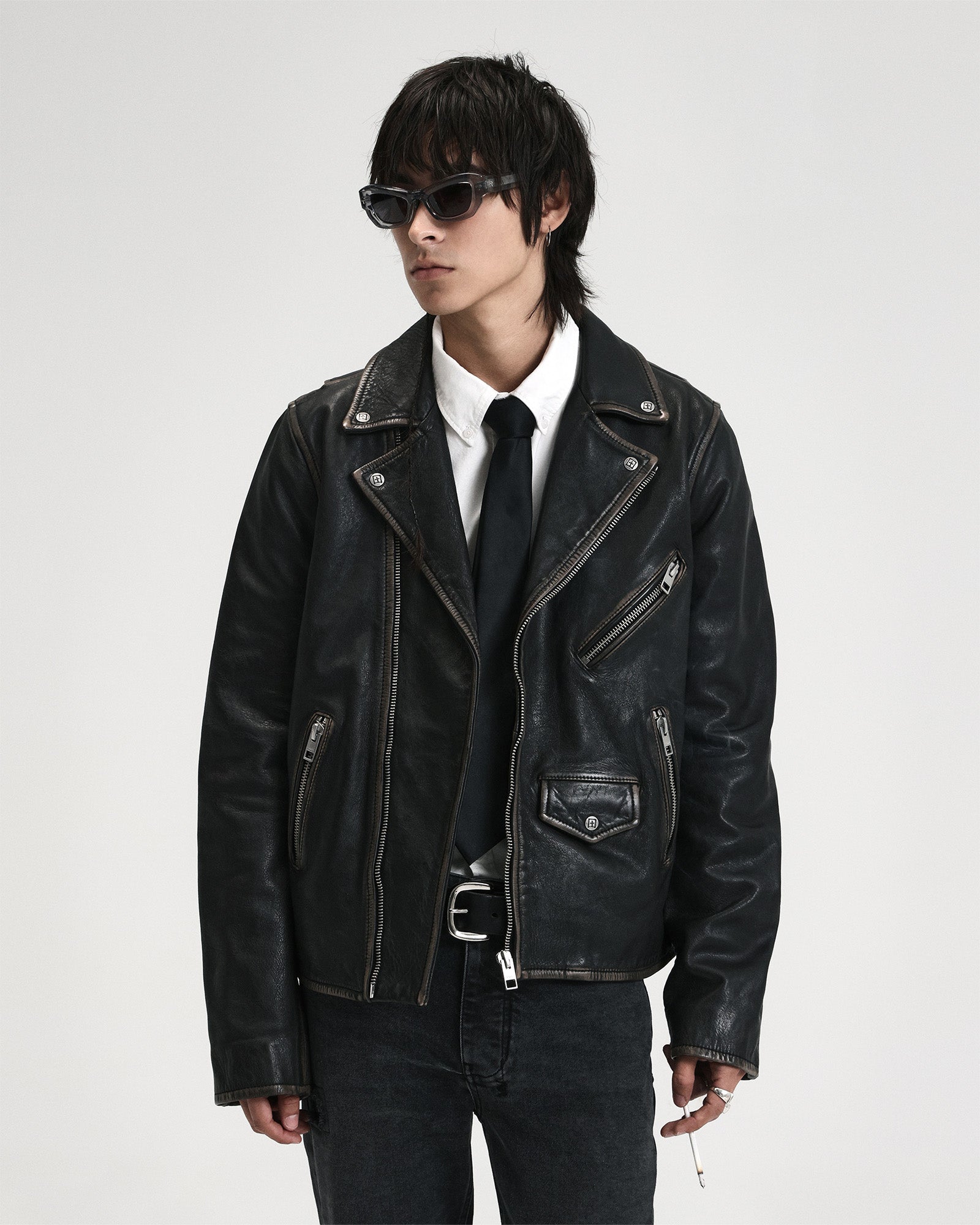 Buy Capitol Leather Jacket Black | Ksubi - Image 2