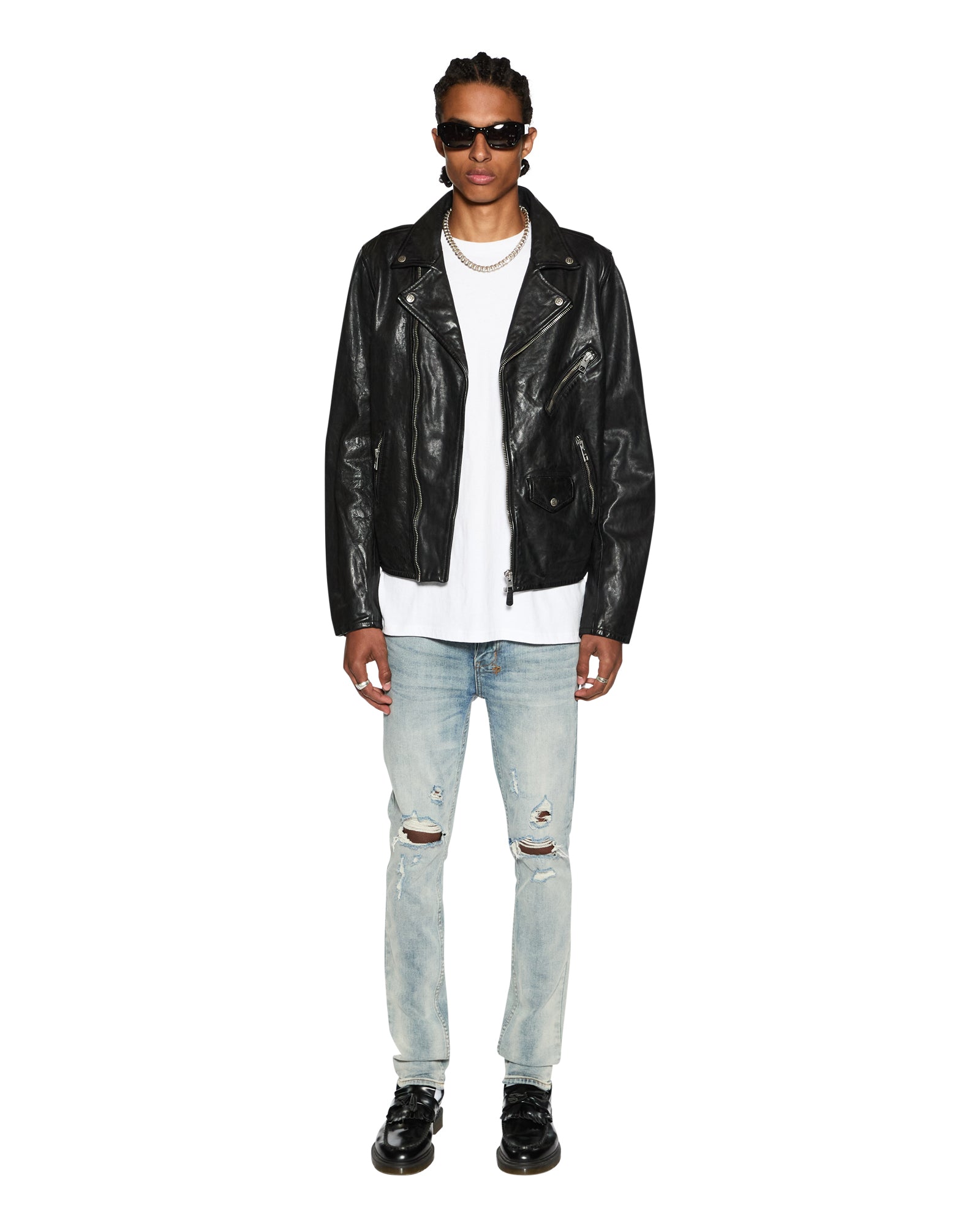 Buy Capitol Leather Jacket Black | Ksubi - Image 3